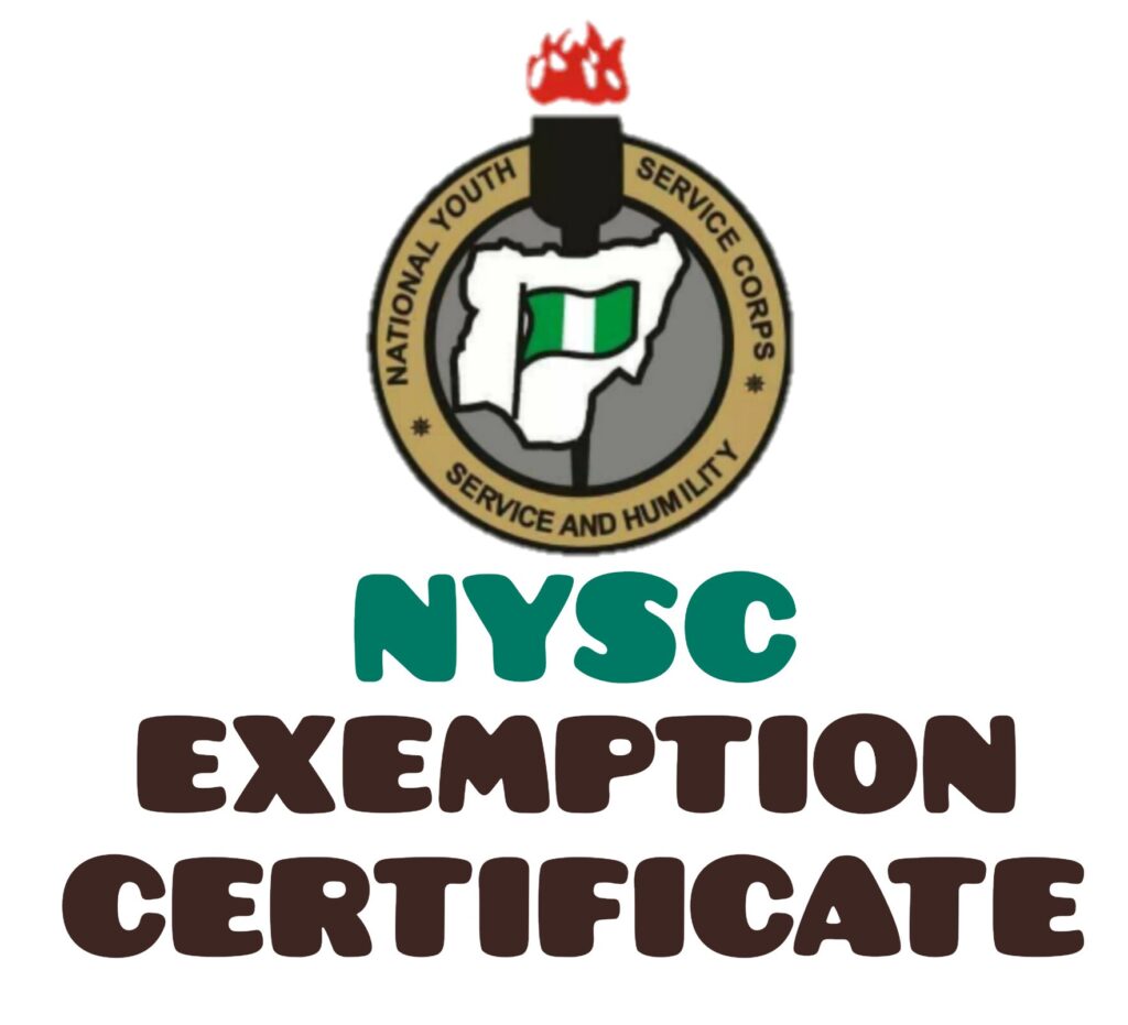 NYSC Exemption Certificate